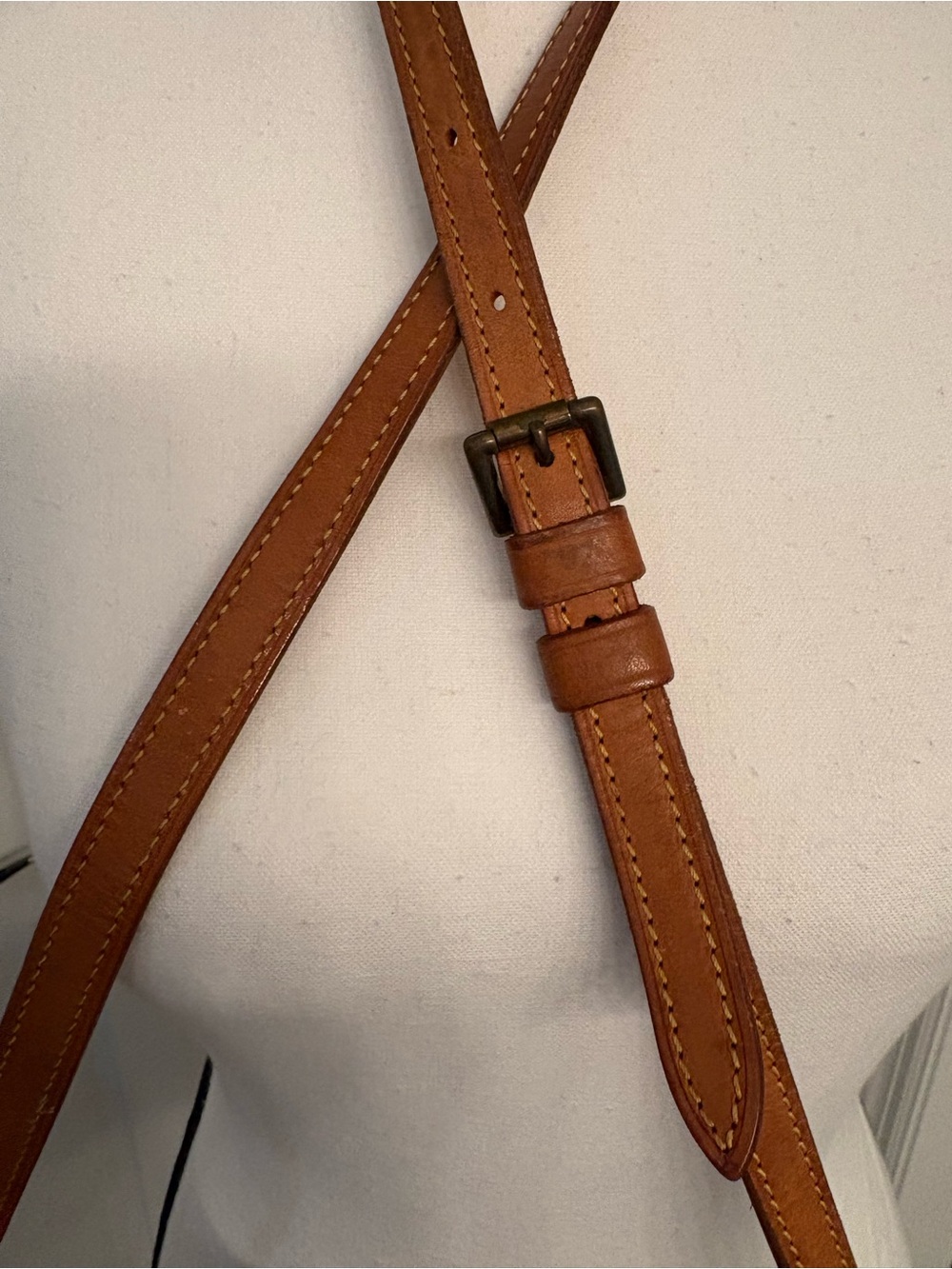 Louis Vuitton Monogram vintage Half-Moon Crossbody Bag in Brown and Tan - Picture 12 of 16
